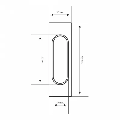 Ручка купе Extreza Hi-Tech P401 белый F25 (пара 2 шт.)