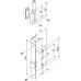 Защелка Fuaro (Фуаро) врезная METF72-50 (F72-50) GR графит