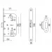 Защелка Ajax (Аякс) врезная METLM90-50 BL черный